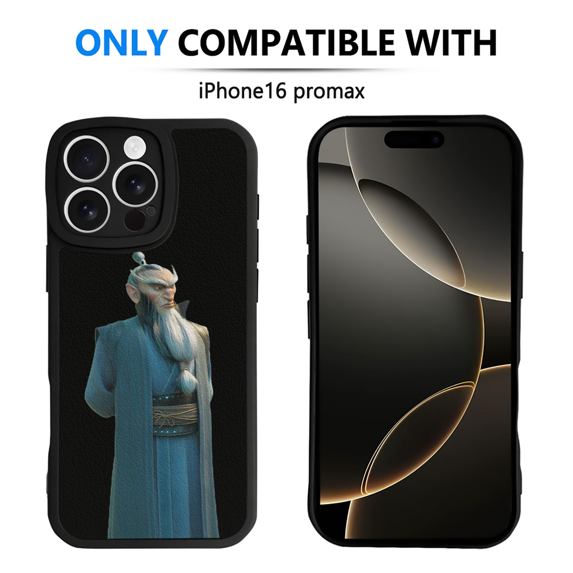 （画像用） Ne Zha 2 ナタ 魔童の大暴れ 【iPhone 16シリーズ対応】シリコンスマホケース（レザー調） 材質：シリコン